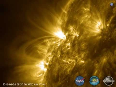 SDO - AR11410 - 2012-01-28 00:00 to 13:00 - AIA 171Å - HD