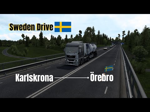 Relaxing Sweden Drive | Karlskrona to Orebro | ETS2