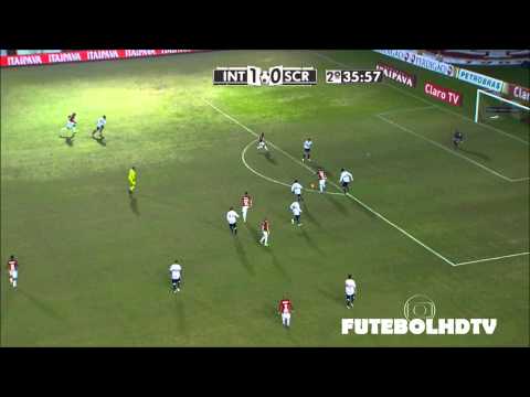 Gols - Internacional 2 x 0 Santa Cruz - Copa do Brasil - 15/05/2013