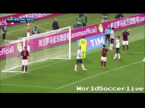 RomavsPalermo • Dzeko sbaglia tiro a porta vuota!!!