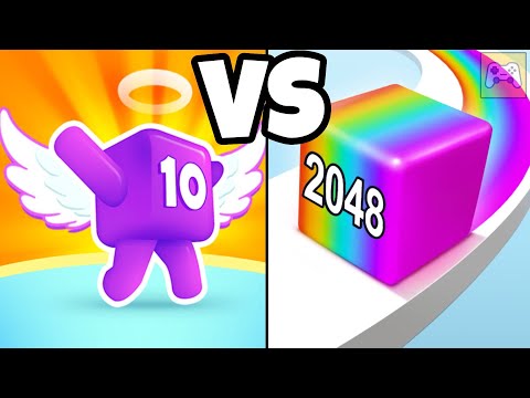 Jelly Run 2048 vs Level Up Numbers ✦ ASMR Gameplay Android iOS • 2048 Number Merge Race Games