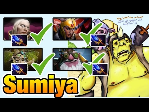 Sumiya [Invoker] Dota2 All Team Got Aghanim's Scepter Buff by Alchemist