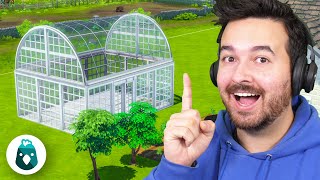 I built a greenhouse so we can grow plants year-round! The Sims 4 Cottage Living (Part 10)