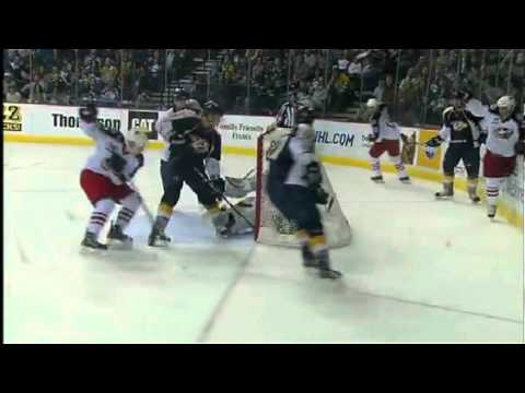 [Higher Quality] CBJ goal disallowed at Nashville Predators - 2/27/11