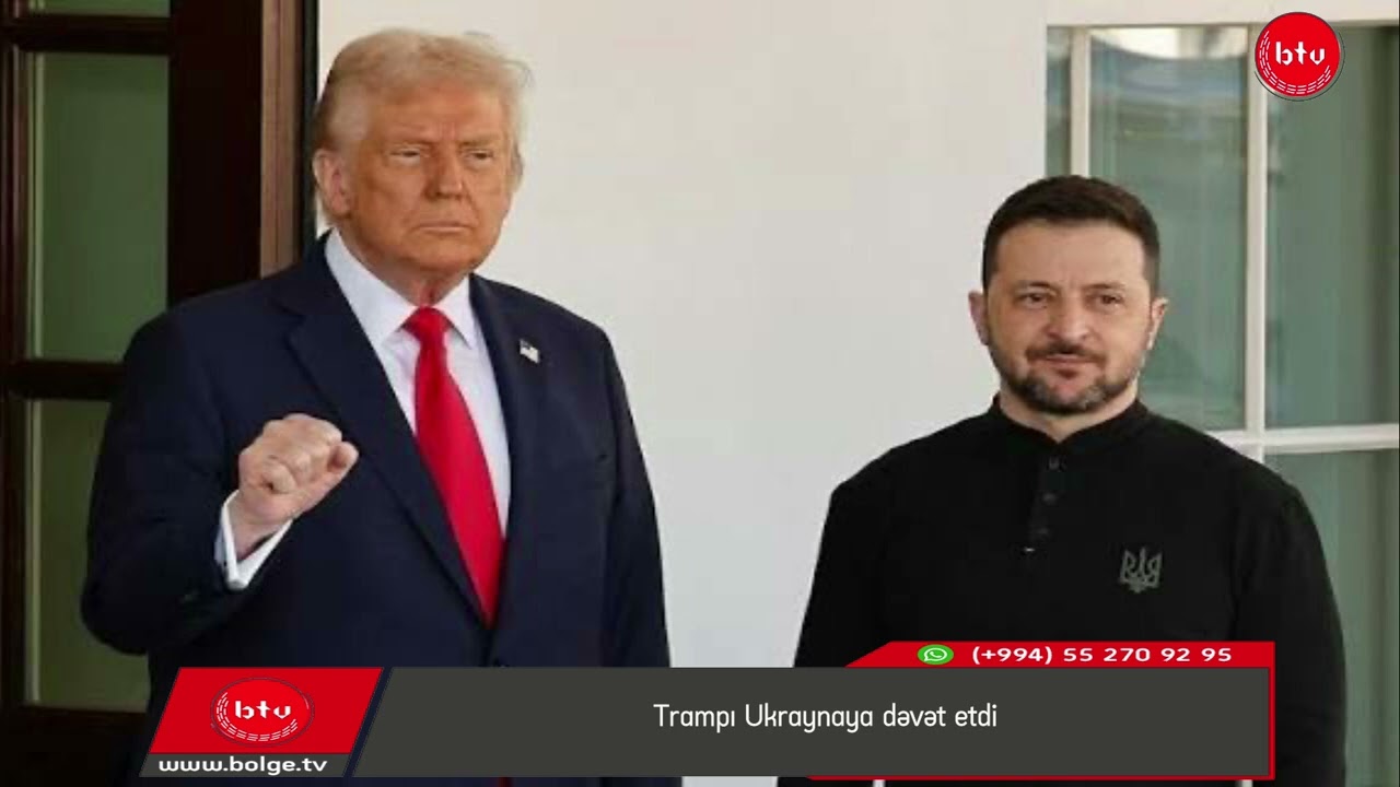 Trampı Ukraynaya dəvət etdi