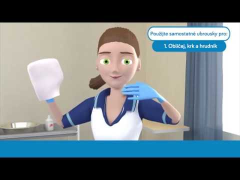 How to apply octenisan wash mitts CZ