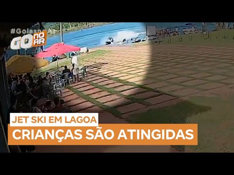 Acidente com moto aquática fere duas crianças na Lagoa Formosa (GO)