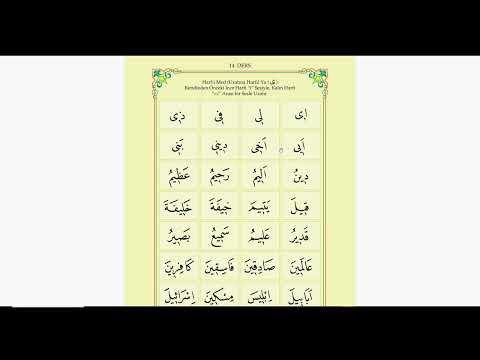 diyanet elifba 14. ders (uzatma harfleri)