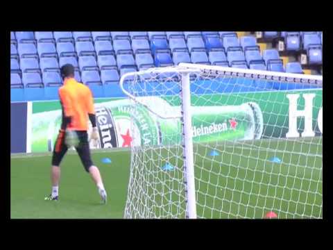 riscaldamento portieri chelsea