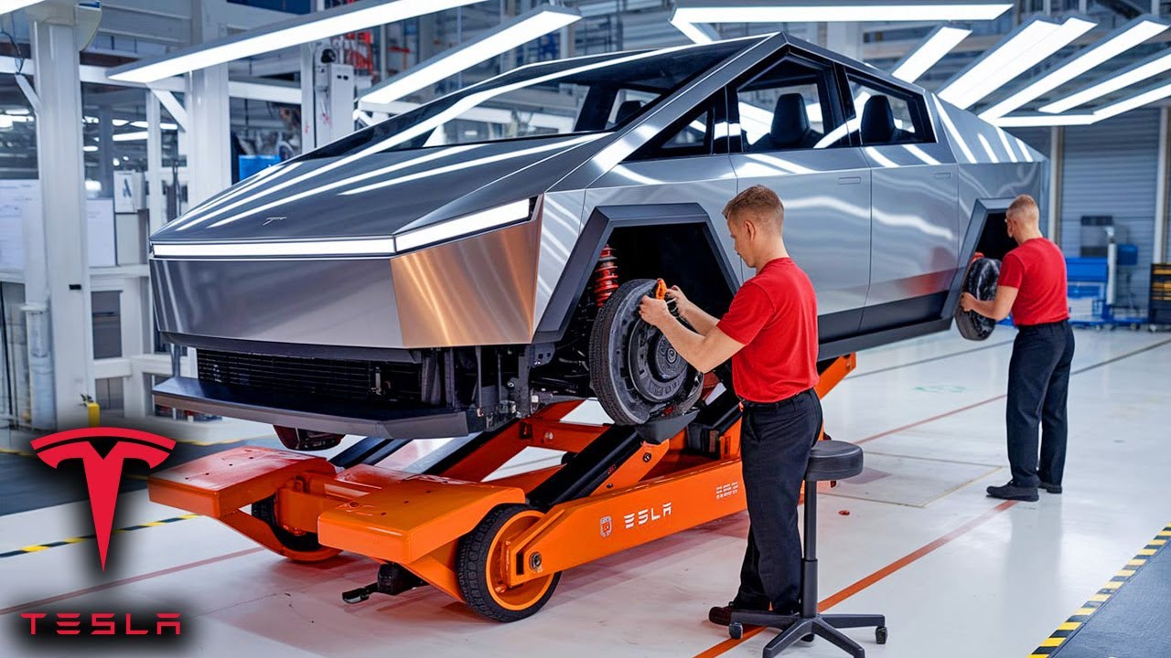 How Tesla Cars Are Made in a Factory