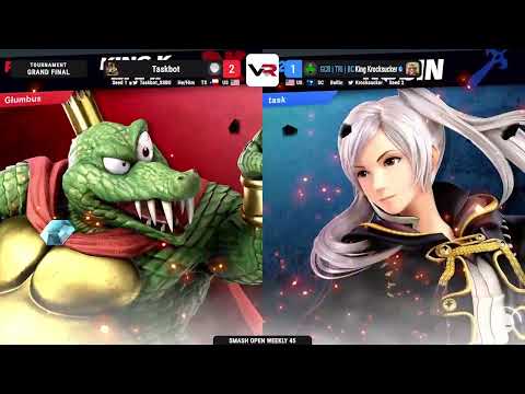 Smash Open 45 Grand Finals: Taskbot (Robin) vs King Krocksucker (King K. Rool)