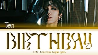 Download lagu TEN (텐) - “BIRTHDAY” Lyrics 가사 [日本語字幕] (Color_Coded_Lyrics) [STATION : NCT LAB] mp3