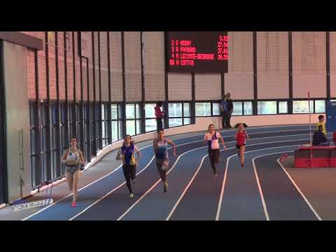 200m – Groupe B – Finale 3 – JESF – Championnat 92 & 78 Indoor 02/12/2018 – Eaubonne