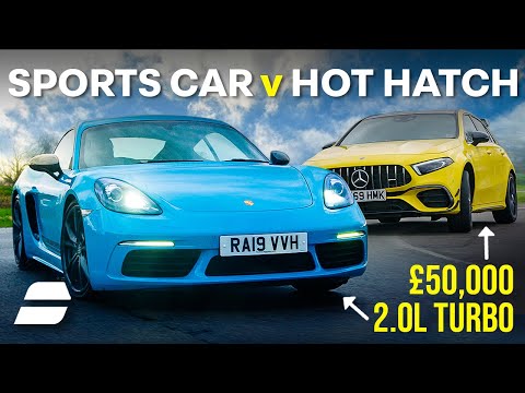 Mercedes A45S vs Porsche Cayman T: The £50,000 Question | 4K