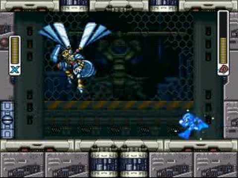 Mega Man X3 - Blast Hornet (Bee boss) No Damage and X-Buster