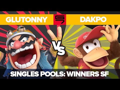 Glutonny vs Dakpo - Ultimate Singles: Pools R2 Winners Semifinal - Genesis 7 | Wario vs Diddy Kong