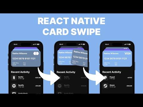 React Native Card Swipe With Reanimated And Gesture Handler From Scratch