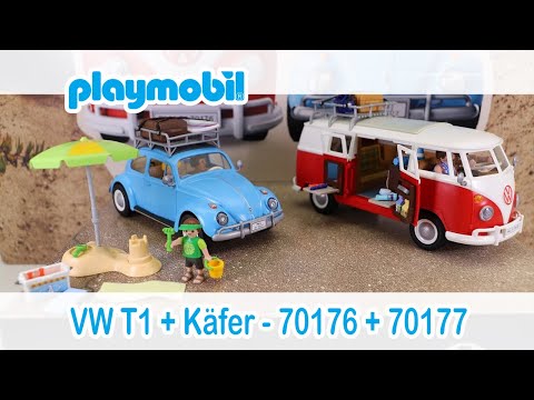 🚐 PLAYMOBIL 70176 + 70177 - Volkswagen T1 Camping Bus und Käfer - Neuheiten 2021