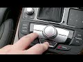 Audi A6 C7 Green Menu On Off Zielone Menu