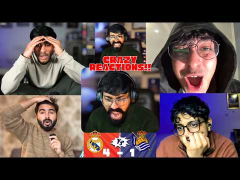 Crying BARCA Fans and HAPPY REAL MADRID Fans Reaction to REAL MADRID 4-1 REAL SOCIEDAD | La Liga