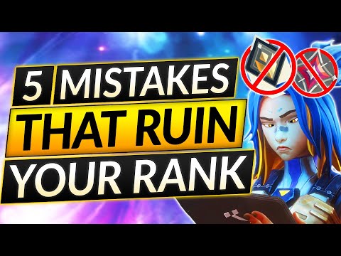 Top 5 Common Mistakes EVERYONE MAKES in EVERY RANK - Valorant Guide