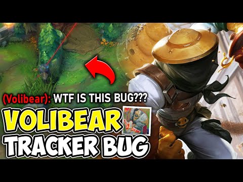 HILARIOUS BUG PUTS A LASER TRACKER ON VOLIBEAR! (SEE HIM ANYWHERE) - League of Legends