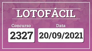 Capa de LOTOFÁCIL 2327