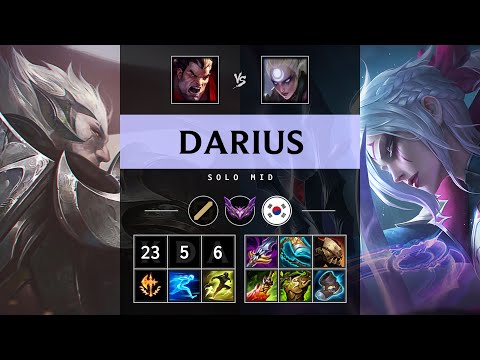 Darius Mid vs Diana - KR Master Patch 25.12