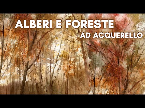 How to Paint a Watercolor Tree Set 🌲🌳