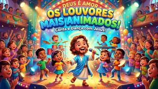 OS LOUVORES MAIS ANIMADOS DO CANAL! 1 Hora de Músicas Gospel Infantis para Crianças