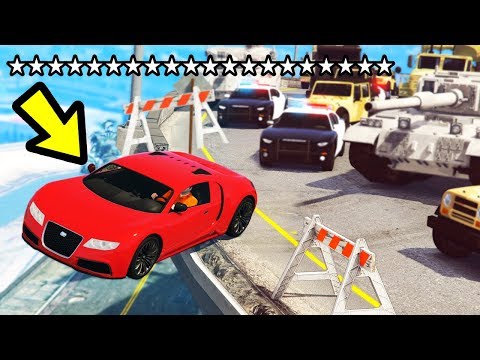 GTA 5 - 20 STAR WANTED LEVEL!! (Can We Lose It?)