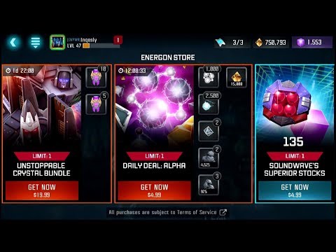 Unstoppable Crystal Bundle - Transformers: Forged to Fight