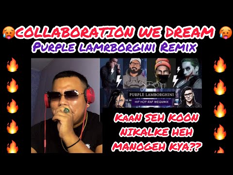 🔥🔥 FIRST REACTION TO (Purple Lamborghini MEGAMIX - DIVINE×EMIWAY × RAFTAAR×MC STAN× EMINEM) REACTION