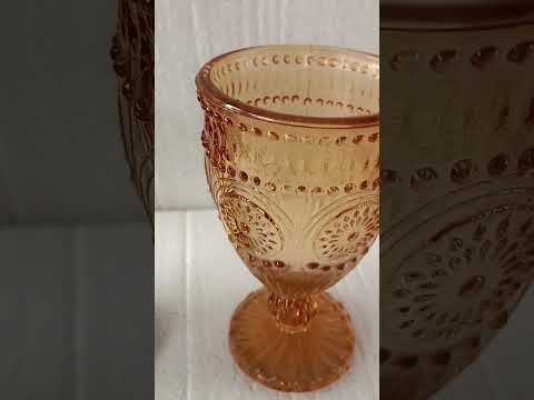 Multicolor colourful glass goblets