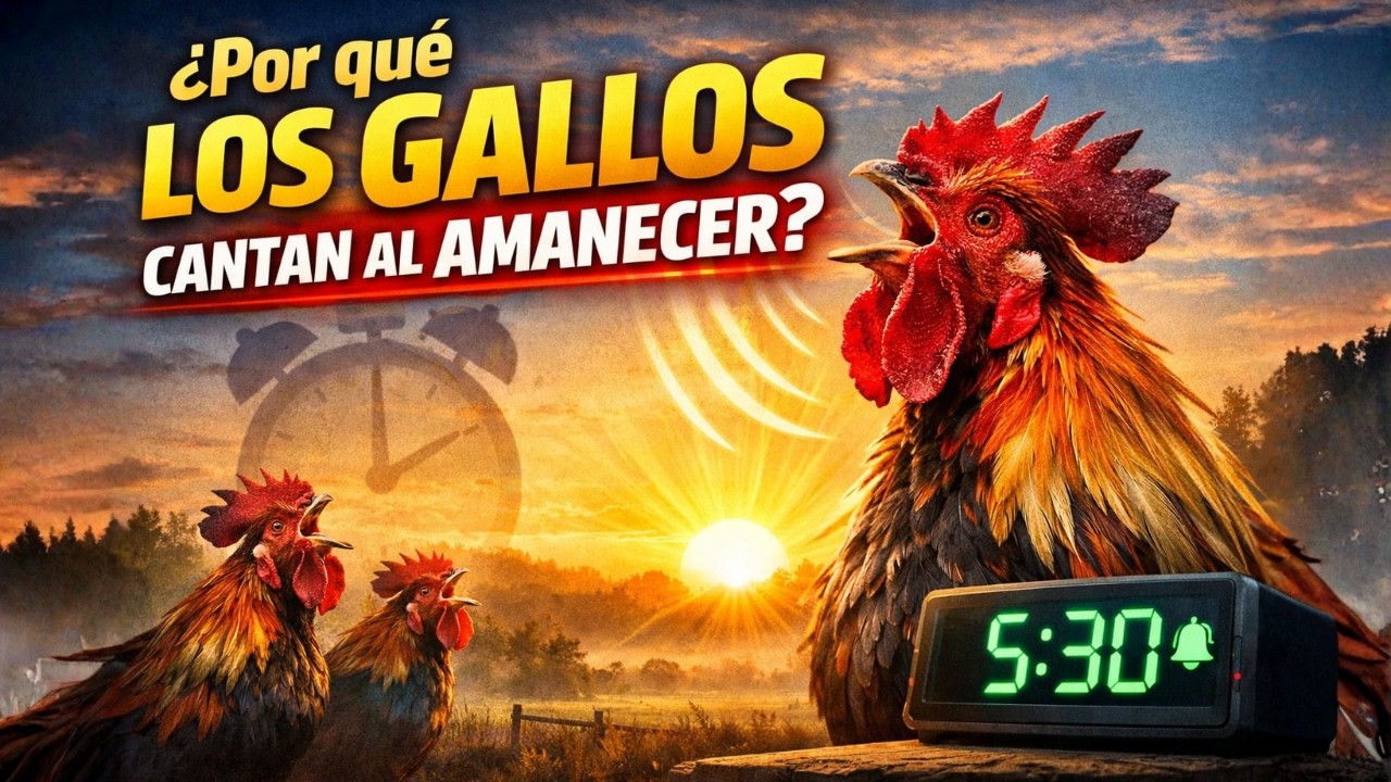 La VERDAD sobre ¿Por qué los GALLOS CANTAN AL AMANECER??