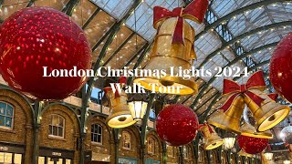 Christmas Lights Walk Tour in London 2024 | ロンドンのクリスマスイルミネーション巡り
