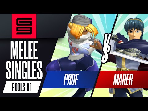 prof (Sheik) vs Maher (Marth) - Melee Singles Pools Winners Semi-Final  - Genesis 9