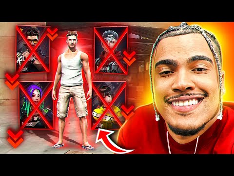 FUI DESAFIADO A JOGAR SEM HABILIDADE DE PERSONAGEM  - FREE FIRE MOBILE