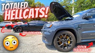 Buying CHEAP Dodge Hellcats & Trackhawks At SALVAGE AUCTION!