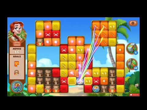 Lost Island Blast Adventure Level 1643 NO BOOSTERS - A S GAMING ✔