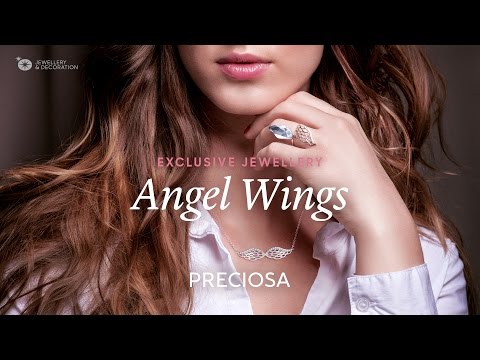 Stříbrné náušnice se zirkony Angel Wings 5218 00