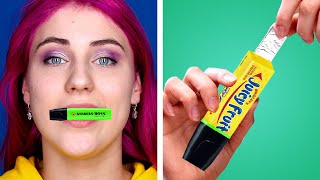 VERRÜCKTE WEGE SÜSSES IN DEN UNTERRICHT ZU SCHMUGGELN || Lustige DIY Schmuggel-Ideen