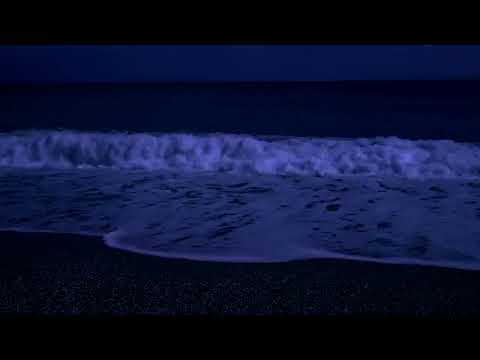 Fall Asleep with Powerful Waves at Night on Museddu Beach - Ocean Sounds for Deep Sleeping (1)