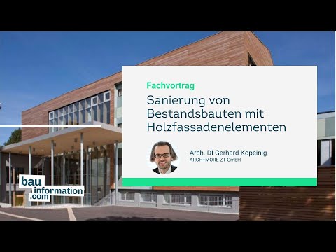 Sanierung von Bestandsbauten mit Holzfassadenelementen