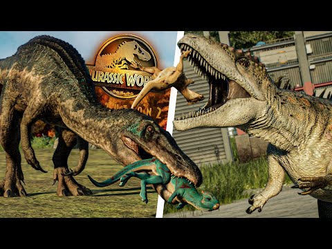 SOME OF THE BEST ANIMATIONS!! FIGHTS, KILLS, MODS, INTERACTINGS! - Jurassic World Evolution 2