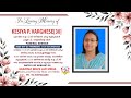 KESIYA P VARGHESE 30 FUNERAL SERVICE 23 10 25 LIVE ON HEAVENLY BEATS LIVE MEDIA