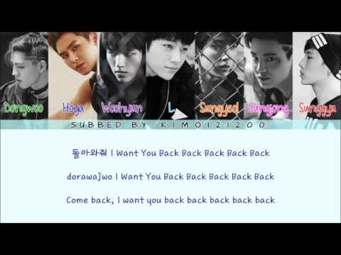 Infinite - Back [Hangul/Romanization/English] Color & Picture Coded HD