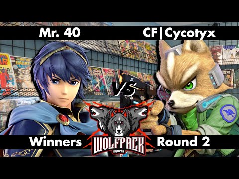 Mr. 40 (Marth) vs. CF | Cycotyx (Fox) - WR2 | Wolfpack Gaming SSBU (6/21/2022)
