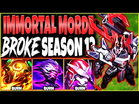 New 4x Burn Immortal Mordekaiser Build BROKE SEASON 13 (and IRELIA 💀) 🔥 LoL Top Morde s13 Gameplay