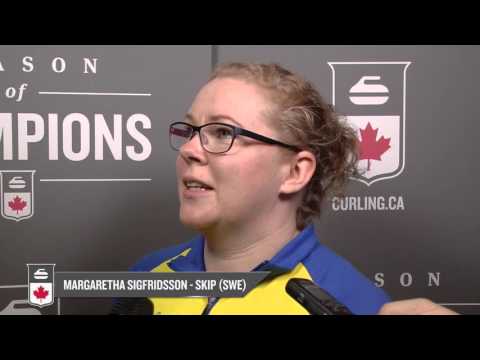 2016 Ford World Women's Curling Championship - Media Scrum - Draw 12